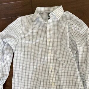 Bonobos White and Blue Dress Shirt Classic Gingham